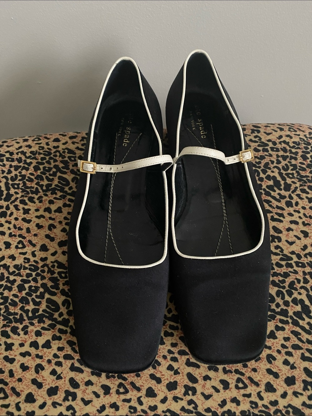 Kate Spade Mary Jane Flats 8.5 Classic Chic Modest Preppy Coquette Balletcore
